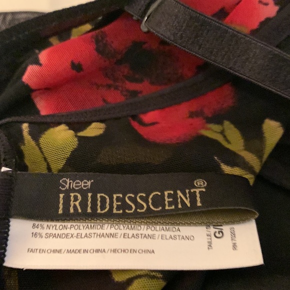 Sheer, iridescent, Shapeware/slip, Sz L - Picture 4 of 12